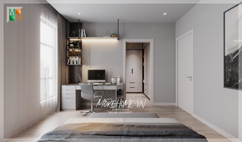 Thiết kế phòng ngủ không gian riêng của mỗi cá nhân nội thất được lựa chọn sắp xếp phù hợp với sở thích và mục đích sử dụng của chủ nhân mang tới sự thoải mái dễ chịu nhất cho cuộc sống hằng ngày.