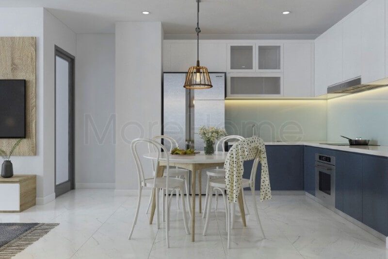 Sử dụng đá nhân tạo cao cấp để ốp bếp mang đến vẻ đẹp cao cấp và sang trọng hơn cho căn phòng